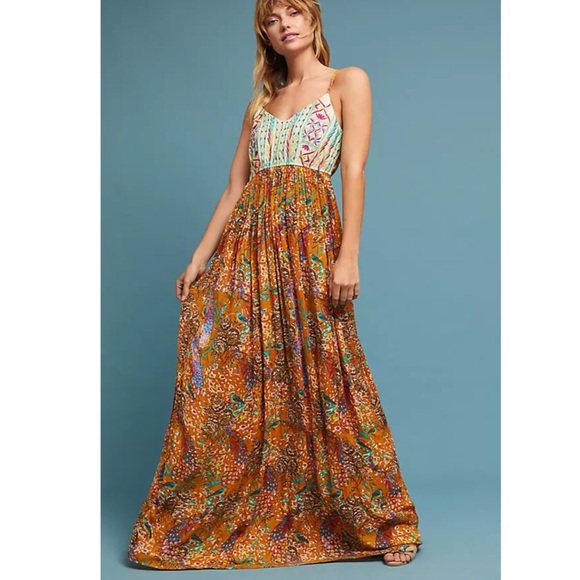 Anthropologie Raga Parkland Maxi Dress - Picture 2 of 4